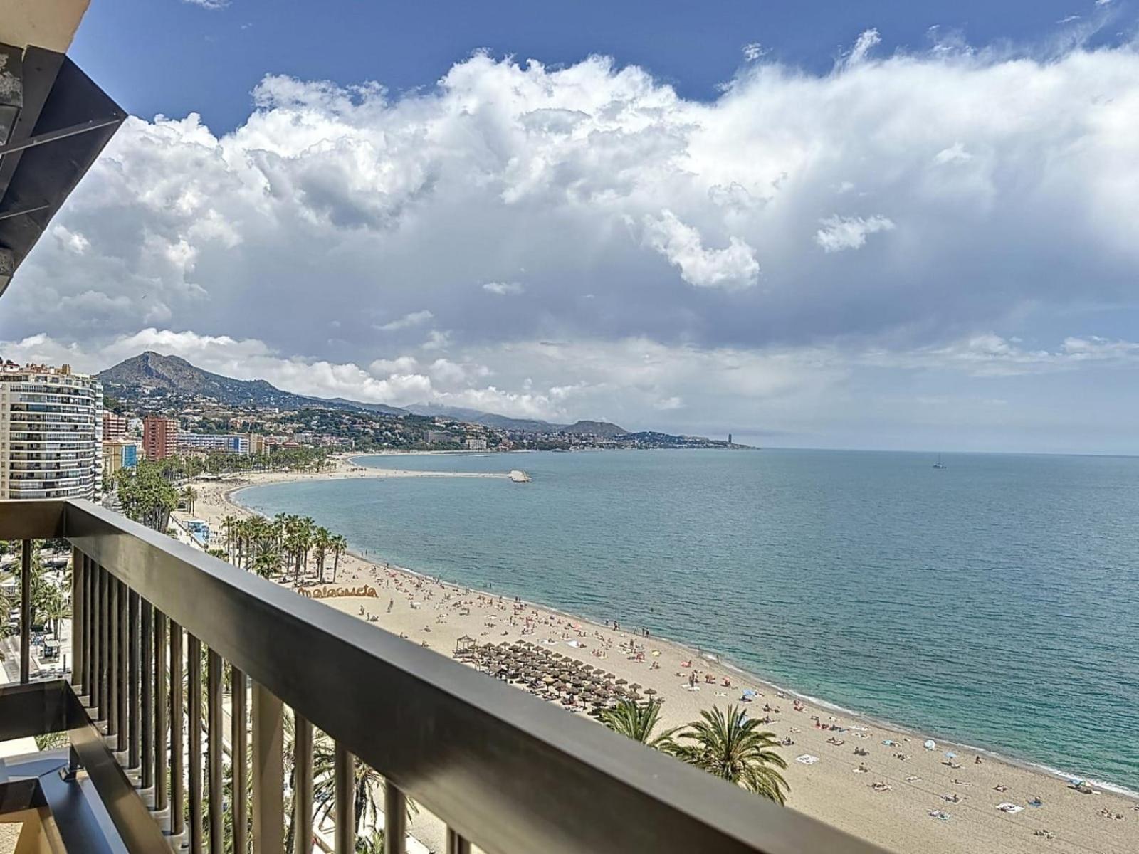 Апартаменты Espectaculares Vistas Al Mar Playa Malagueta Малага Экстерьер фото